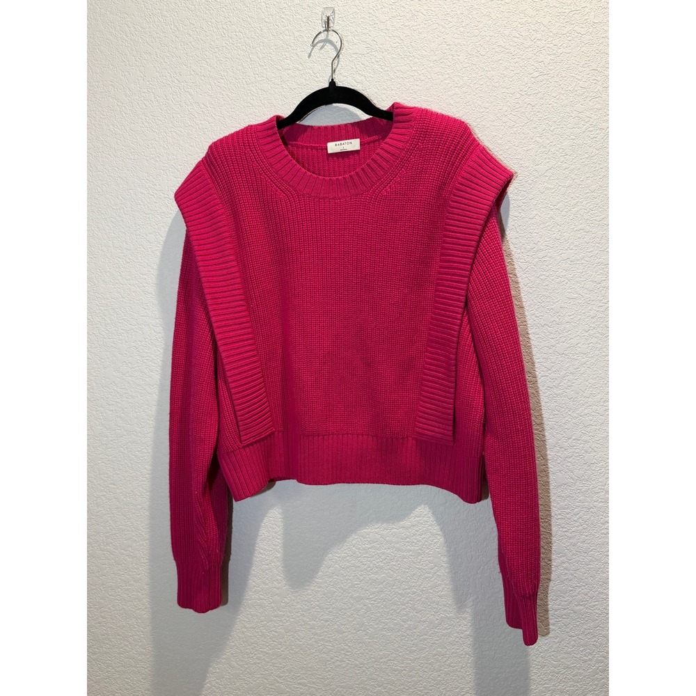 Artizia Babaton Grazia Sweater Shoulder pads‎ Pink Size L